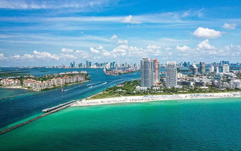 Aerial view of Government Cut