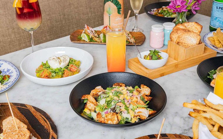 Savory spread at Orange Blossom